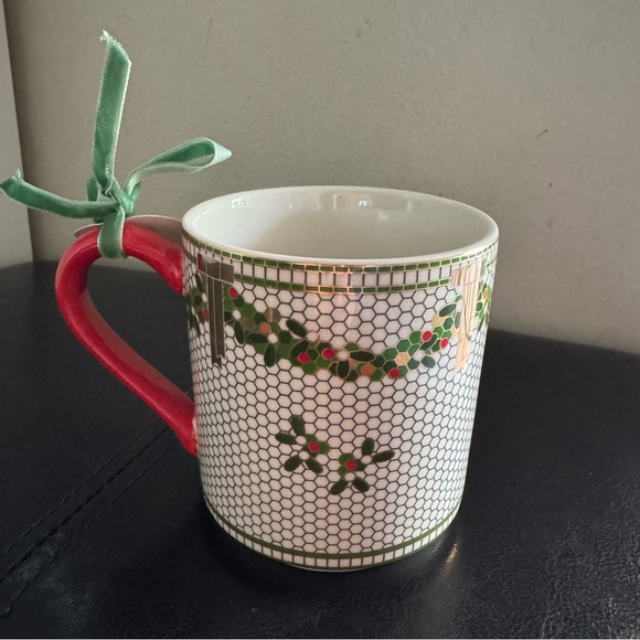 Coffee Mug “G” Anthropologie Holiday “Cup of Cheer” NWT - Picture 4 of 4